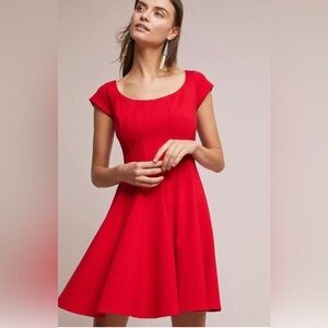 Anthropologie Bailey 44 Red Zoe Dress, Size S Holiday Party Dress